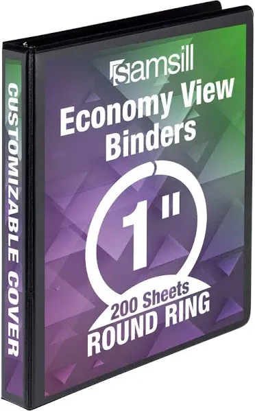 Samsill Economy Round Ring View Binder