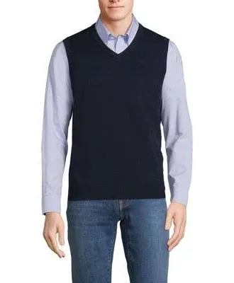 Lands' End Men's Fine Gauge Cotton Vest