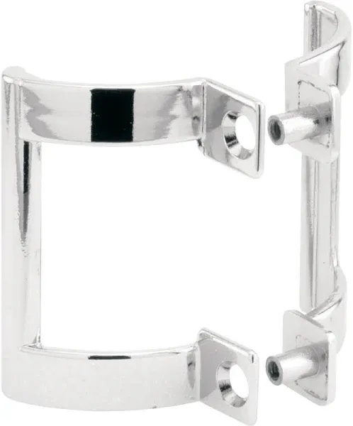 Prime Line M6158 Chrome Silver Frameless Shower Door Handle Pull 2W x 2.75H in