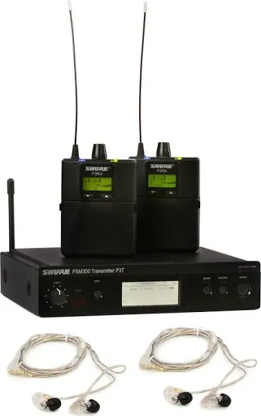 Shure PSM300 Twin Pack Pro In-Ear Monitoring System