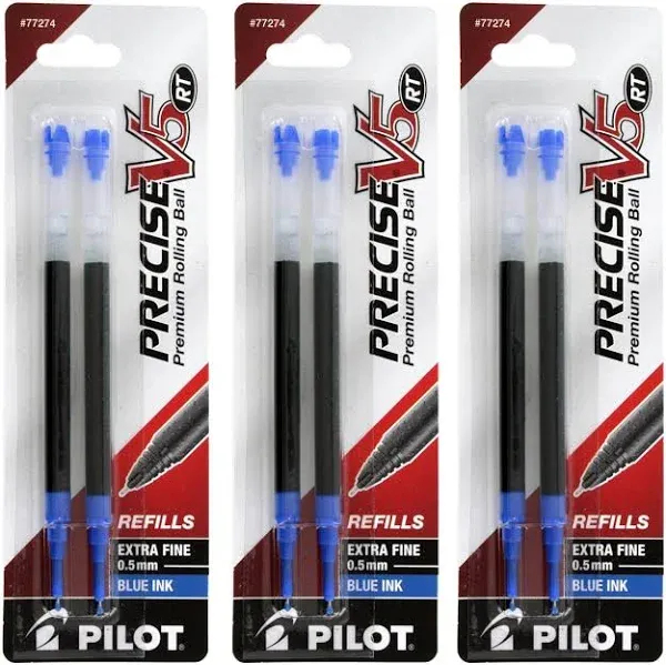 Pilot Precise V5 RT Liquid Ink Retractable Rollerball Pen Refills