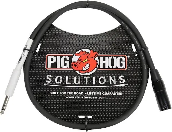 Pig Hog PX4T6 XLR Male to 1/4" TRS Cable