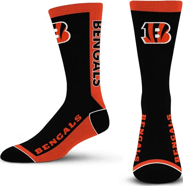 Cincinnati Bengals Youth 4-Stripe Deuce Quarter-Length Socks