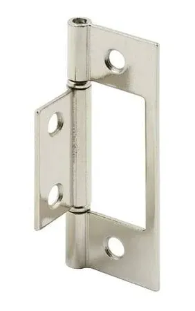 Prime-Line 3 in. L Satin Nickel Bi-fold Door Hinge 2 pk