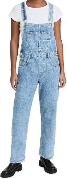 Free People Women's Denim Ziggy Overalls