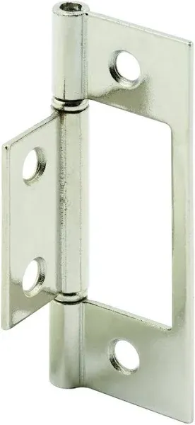 Bi-Fold Door Hinges, Satin Nickel, 2-Pk.