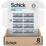 Schick Hydro 5 Razor Blade Refills for Men with Flip Trimmer, 8 Count