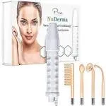 Nuderma Portable Handheld High Frequency Skin Therapy Wand Machine w/Neon