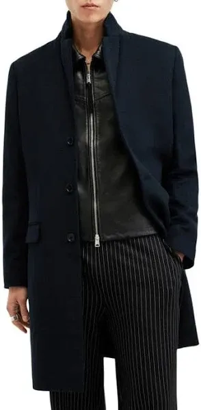 Hal Single Breasted Wool Blend Coat