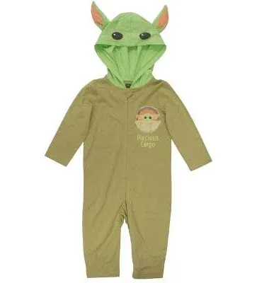 Star Wars The Mandalorian Baby Boys Zip-Up Coverall