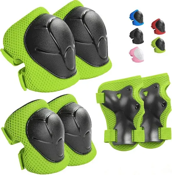 Kids Protective Gear Set Wemfg Knee Pads for Kids 3-8 Years Toddler Knee and Elbow Pads with Wrist Guards 3 in 1 for Skating Cycling Bike