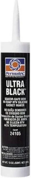 Permatex Ultra Black RTV Silicone Gasket Maker, 13 oz, 24105