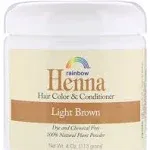 Rainbow Research Henna Hair Color & Conditioner Light Brown 4 Oz