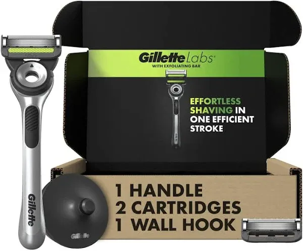 Gillettelabs Neon Edition 1 Handle 1 Razor Blade Refill & Premium Magnetic Stand - Each