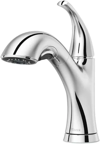 Pfister Wray Single-Handle Pull-Out Sprayer Kitchen Faucet in Polished Chrome