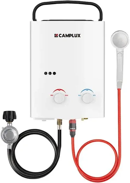 Camplux 5L 1.32 GPM Outdoor Portable Propane Tankless Water Heater