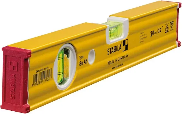 Stabila 29012 29012 12&#034; Type 80 AS-2 Spirit Level -