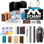 XCMAN Complete Ski Snowboard Tuning and Waxing Kit with Waxing Iron,Universal Wax ...