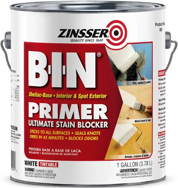 Zinsser B-I-N White Shellac-Based Primer and Sealer 1 gal