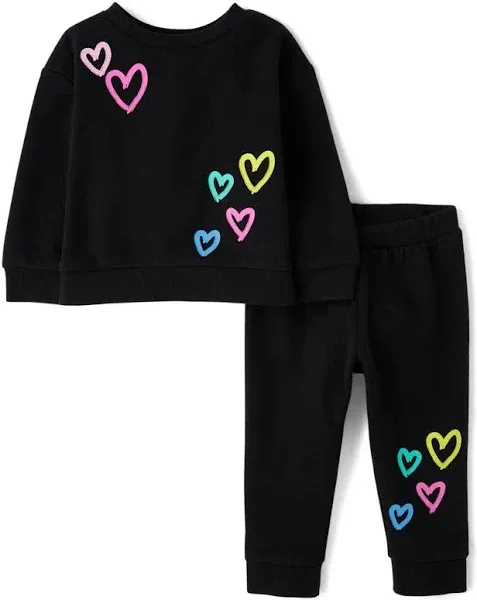 The Children's Place Toddler Girls Sweatshirt & Pants Set