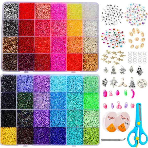 YITOHOP Glass Seed Beads for Bracelet Jewelry Making Kit