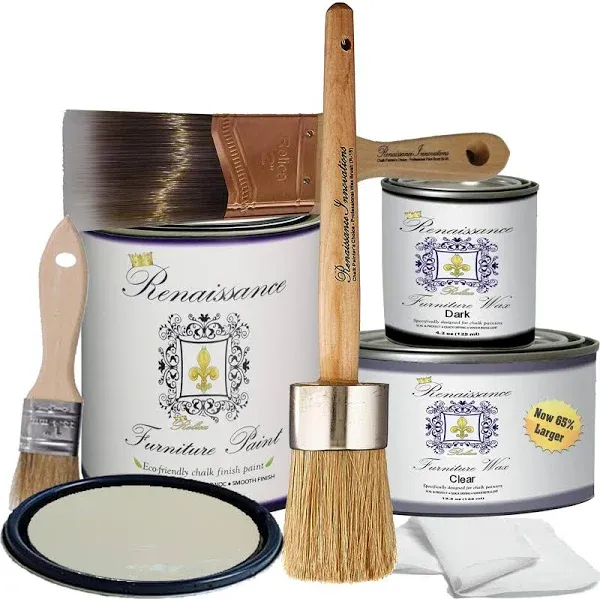 Retique It Chalk Furniture Paint by Renaissance Deluxe Starter Kit, 03 Argentine