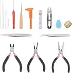 Paxcoo 19pcs Jewelry Making Tools Kit with Zipper Storage Case for Jewelry Crafting and Jewelry Repair