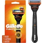 Gillette Fusion5 Power Razor for Men, 1 Gillette Power Razor Handle + 1 Blade Re