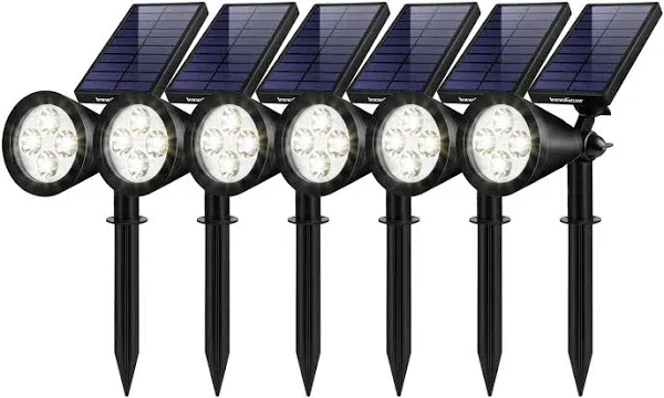 InnoGear Solar Lights for Outside Solar Lights Outdoor Waterproof Solar Garden Yard Spot Lights Spotlight Pathway Landscape Lighting Wall Light Auto