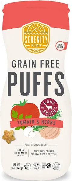 Serenity Kids Grain Free Tomato Mushroom Puffs