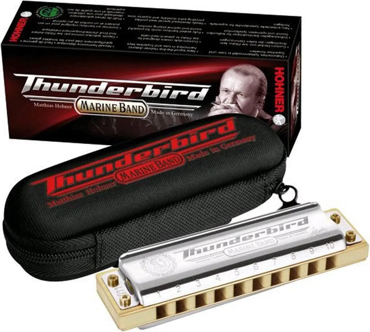 Hohner Thunderbird marine Band Low BB Harmonica diatonique