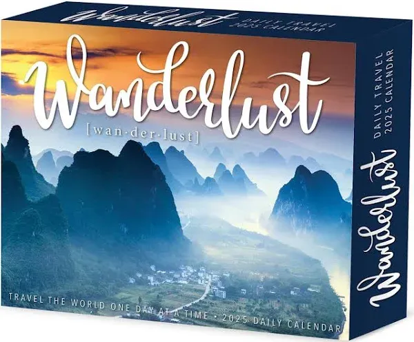 Willow Creek Press Wanderlust Desk Calendar