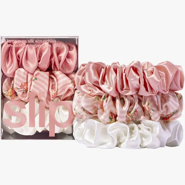 Slip Pure Silk Large Scrunchies - Sea Mist