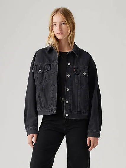 Levis distressed oversized  denim jacket