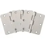 Design House 181354 3-Pack Hinge 3.5", Satin Nickel