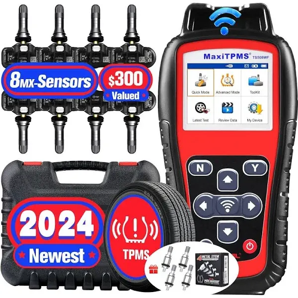 Autel MaxiTPMS TS508WF TPMS Programming Tool, 2024 Newest WiFi Ver. of TS508 TS501 TS408 TS601, Tire Pressure Monitor, Program MX-Sensors 315/433MHz