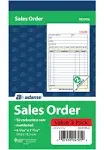 Adams 2-Part Carbonless Sales Orders Sets/Book, Multi Color (50 ct)