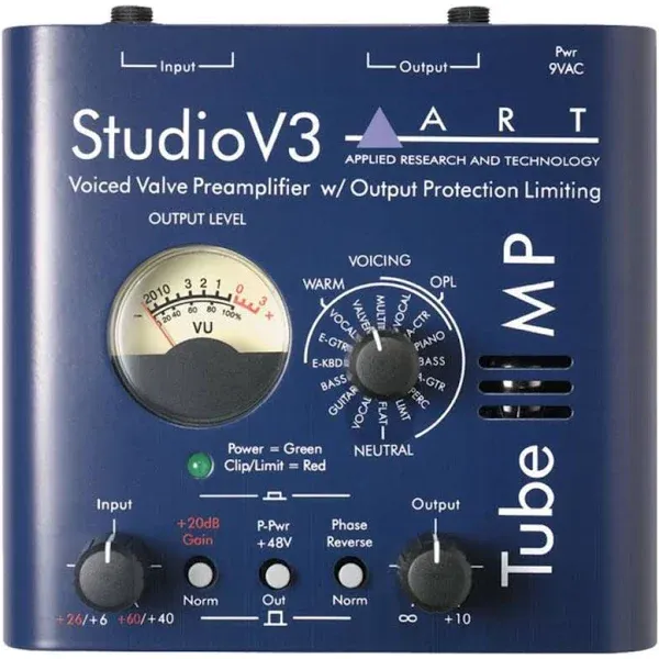 [USED] ART Tube MP Studio V3 Mic Preamp and Limiter with Presets (See 