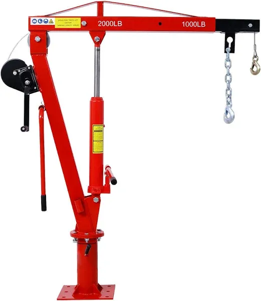 Hydraulic Pickup Truck Crane with Hand Winch