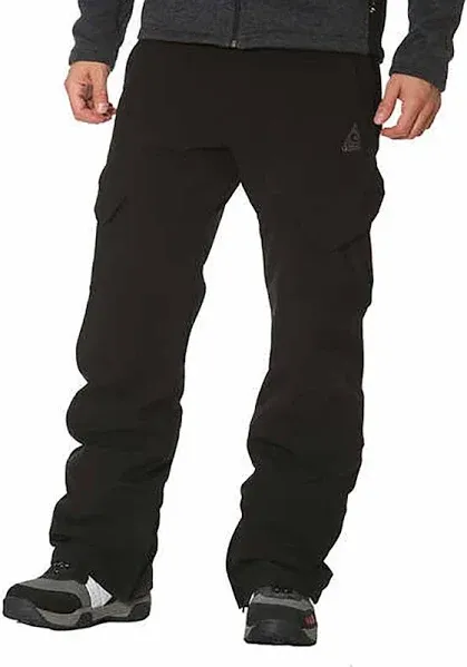 Gerry Men&#039;s Water Resistant Fleece Lined 4-Way Stretch Snow Pants, Black Size L