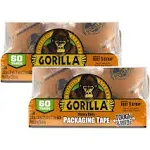 Gorilla Packing Tape Tough & Wide Refill for Moving, Shipping and Storage, 2.83" x 30 yd, 2 Rolls (Pack of 2)