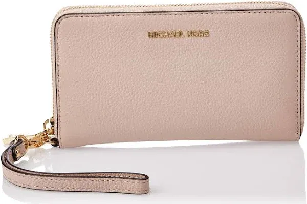 New with Tags-Michael Kors Large Flat Mercer Wristlet- Soft Pink