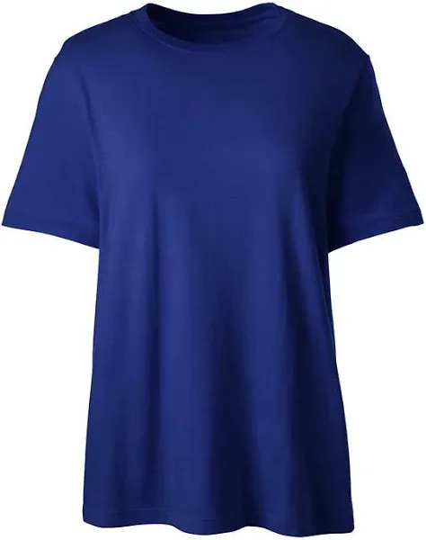 Lands' End Women's School Uniform Short Sleeve Feminine Fit Essential T-Shirt