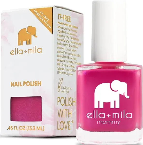 ella+mila Cosmo Pink Vegan Quick-Dry Nail Polish