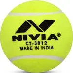 Heavy Tennis Ball Cricket Ball Pack of 12 Yellow by Nivia