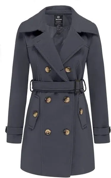 Women&#39;s Pea Coat Double Breasted Winter Trench Jacket