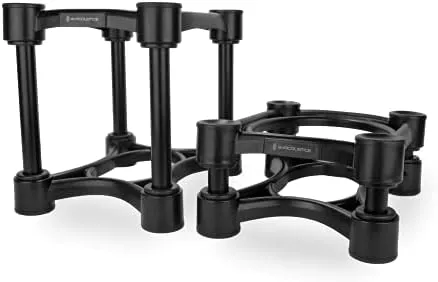 IsoAcoustics ISO-200 Isolation Studio Monitor Stand - Pair (Black)