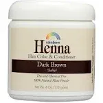 Rainbow Research Henna Hair Color & Conditioner Dark Brown 4 oz