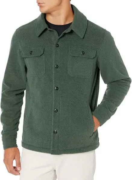 Amazon Essentials Men's Long-Sleeve Polar Fleece Shirt Jacket