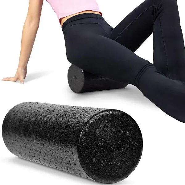 Foam Roller, 18in, 5.75in, Black, Each